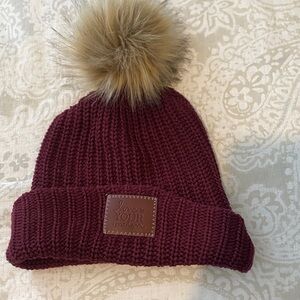 Love Your Melon Maroon Knit Beanie